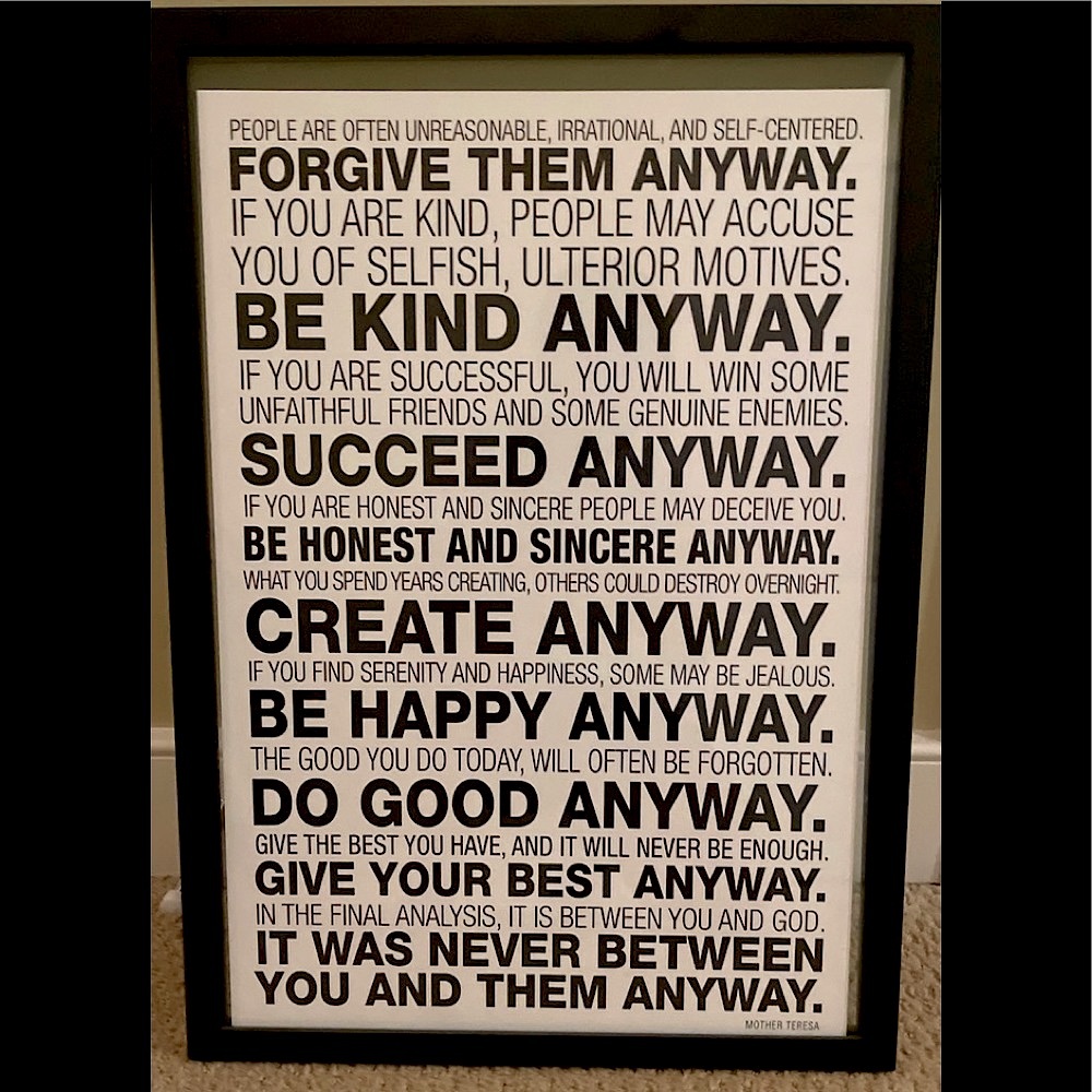 Mother Theresa Quote decore!